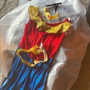Kids Superhero Costume in Red, Blue, and Yellow